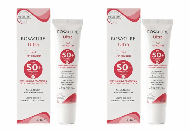 Synchroline Rosacure Ultra Cremă de Față de Zi cu SPF50 împotriva Acneei 2x30ml — preț și oferte
