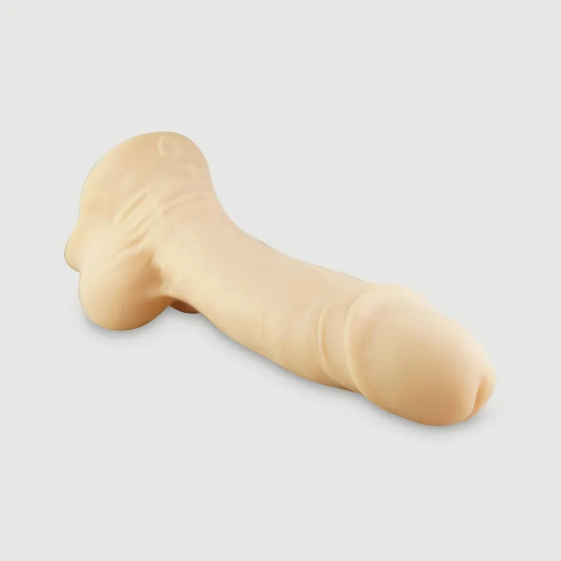 The Dicky Way Dildo mare din silicon platinat cu bile 25,40 cm - Carnea — preț și oferte
