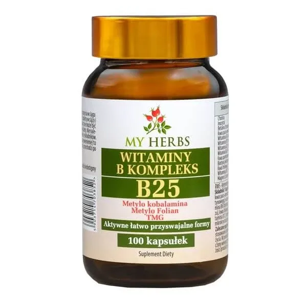 My Herbs Vitamine B Complex B 25, capsule, 100 buc. — preț și oferte