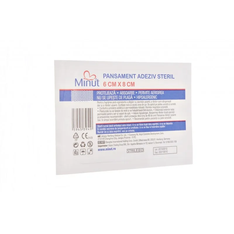 Plasture steril Pore 6CM X 8CM, Minut — preț și oferte