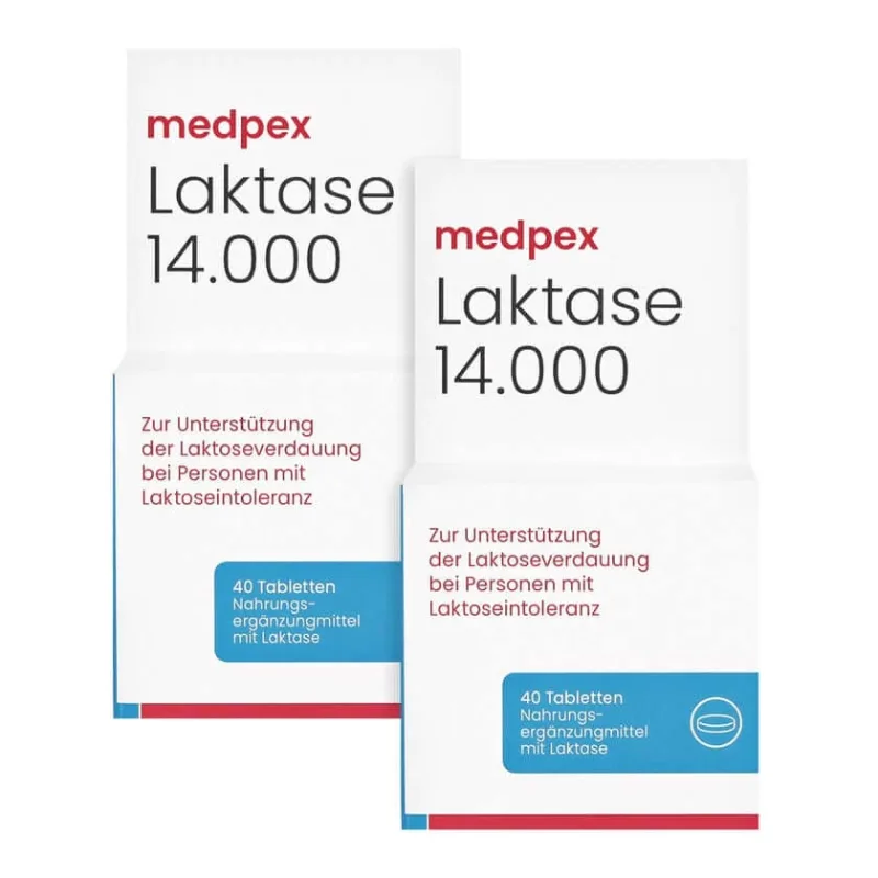 medpex Lactază 14.000 FCC Duo 2X40 St — preț și oferte