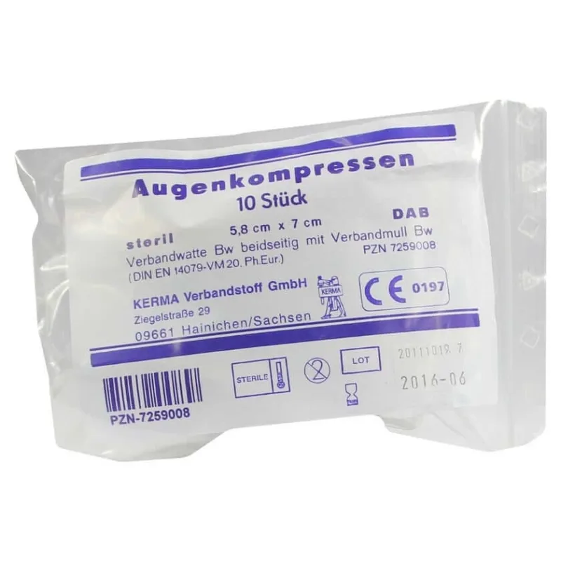 Comprese pentru ochi 5.8x7 cm sterile 10 buc — preț și oferte