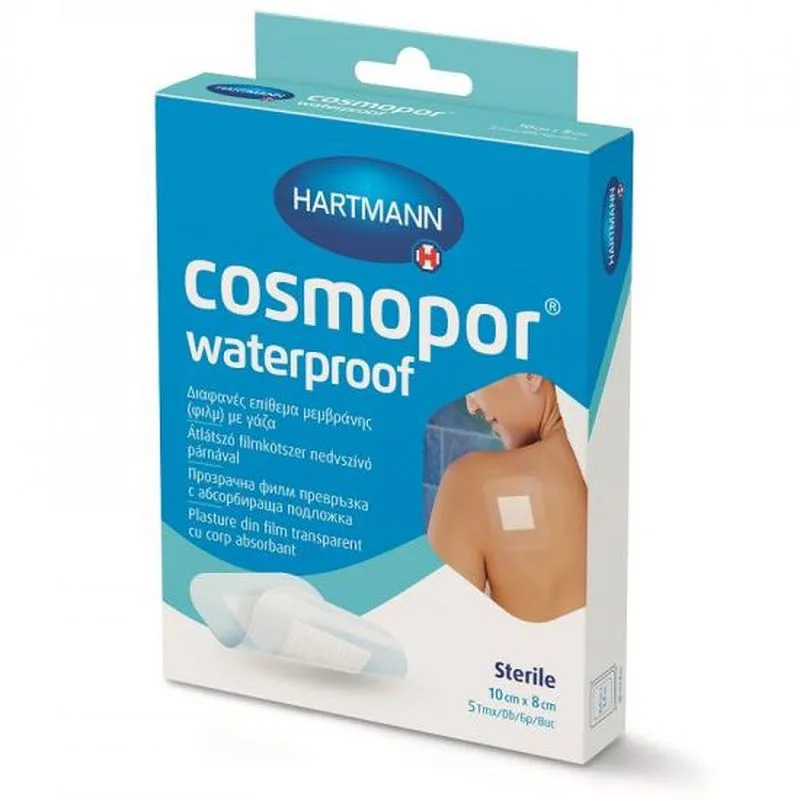 Plasture Waterproof Cosmopor 10x8cm | 5 buc HARTMANN — preț și oferte