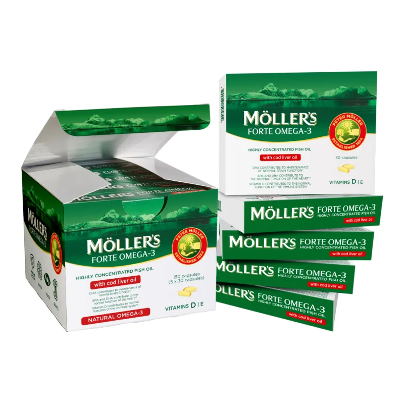 Omega 3 Forte, 150 capsule, Moller's — preț și oferte