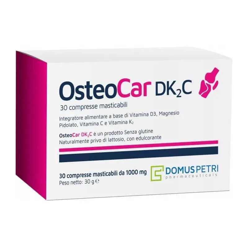 Osteocar dk2c 30 comprimate masticabile – supliment alimentar pentru oase — preț și oferte