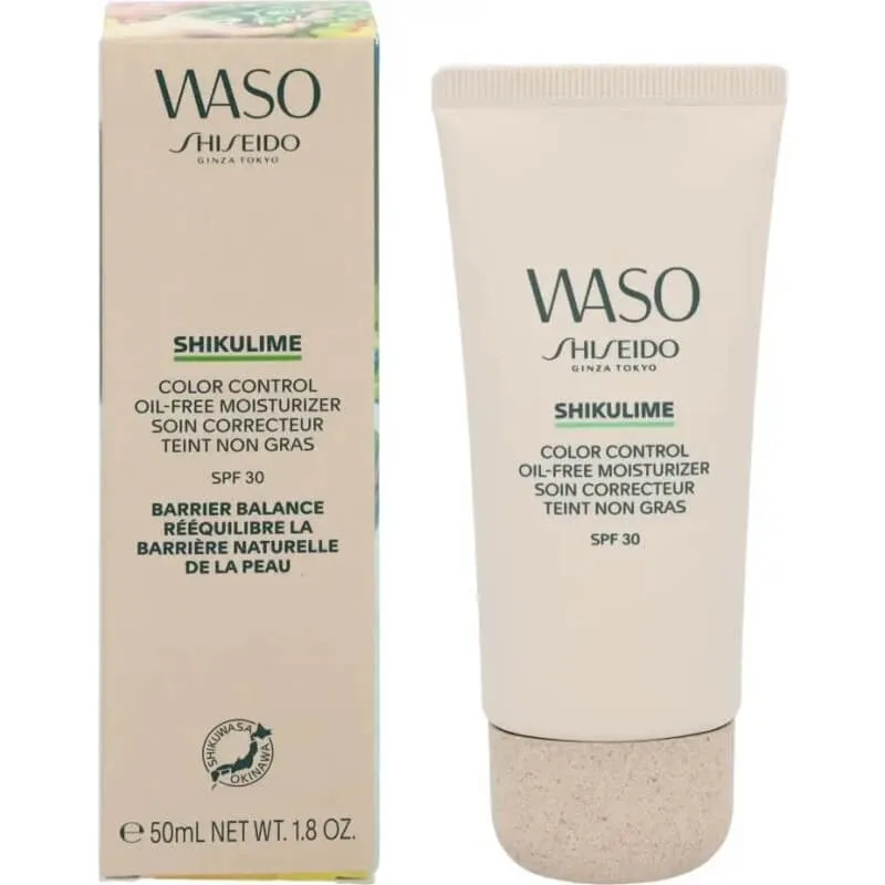 Shiseido Waso Shikulime Color Control Oil-Free Moisturizer SPF 30 – cremă hidratantă colorată 50 ml — preț și oferte