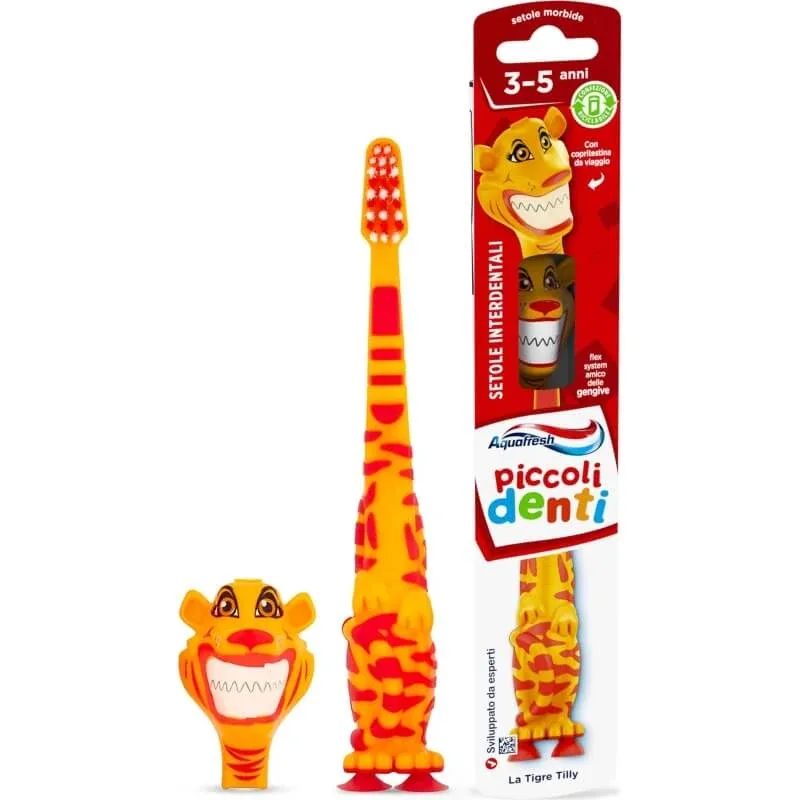 Aquafresh Periuță de dinți pentru copii mici „Amici Flex System” – personaje asortate — preț și oferte