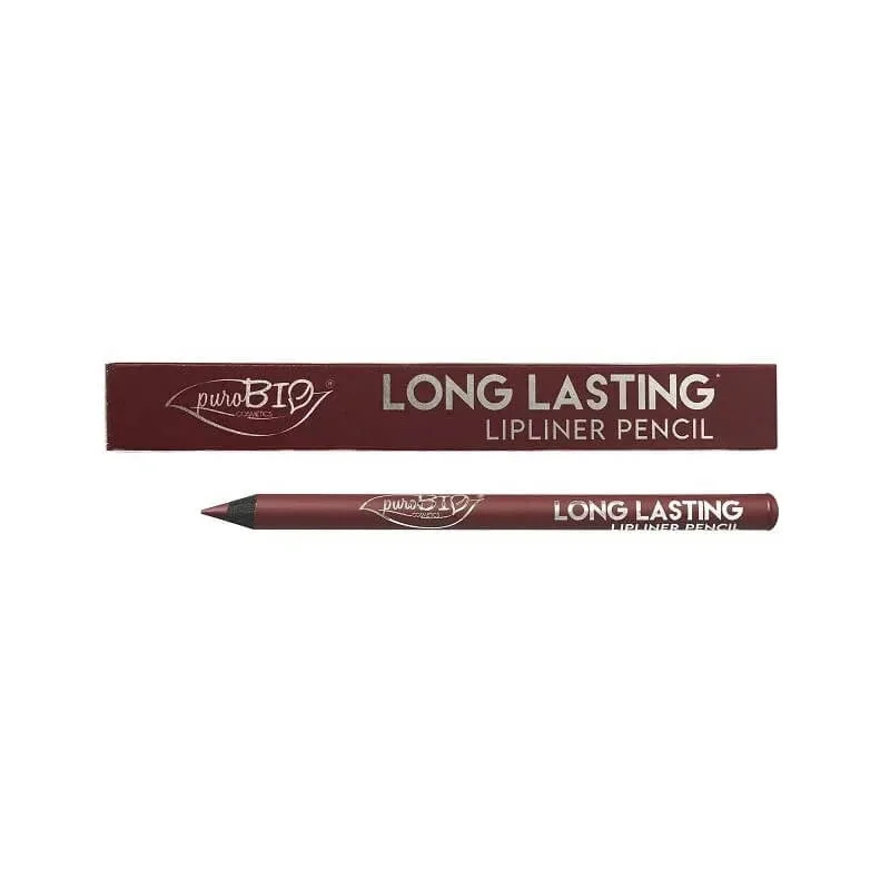 Creion de contur pentru buze Purobio Long Lasting – nr. 011l, mov închis — preț și oferte