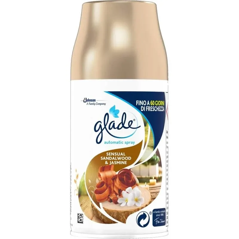 Glade Automatic spray – rezerve pentru deodorant de cameră cu aromă de santal și iasomie — preț și oferte
