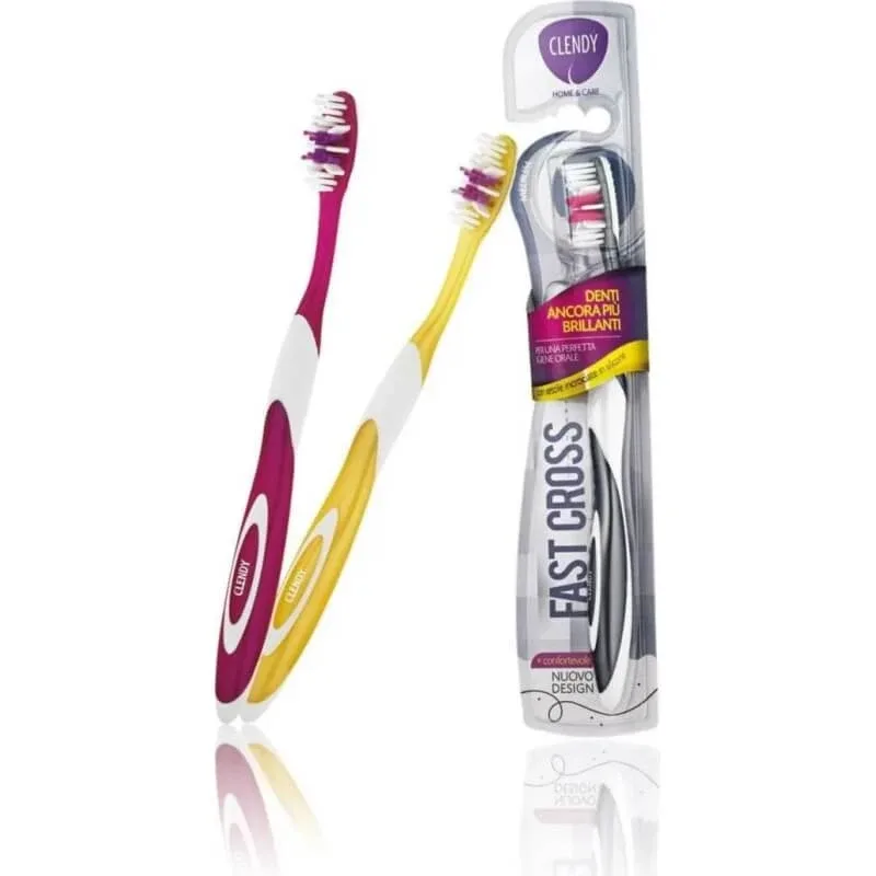 Clendy Fast Cross – periuță de dinți cu peri medii — preț și oferte