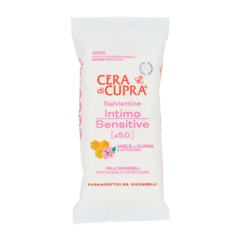 Ceară de cupra Intimo Sensitive pH 5,0 pentru pielea sensibilă, 12 șervețele intime — preț și oferte