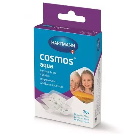PLASTURI COSMOS AQUA 3 DIMENSIUNI 20BUC HARTMANN — preț și oferte