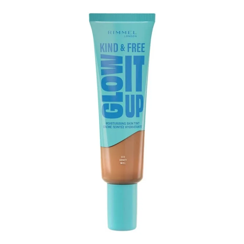 Rimmel Kind &amp; Free Glow It Up – fond de ten lichid nr. 303 Honey Rimmel London — preț și oferte