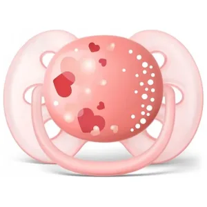 Avent Ultra Soft – suzetă din silicon 6-18 luni+, roz
