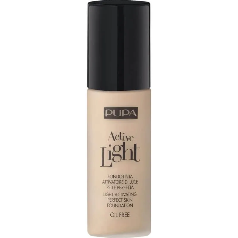 Pupa Active Light – fond de ten SPF 10, fără ulei, pentru un ten perfect – nr. 040 — preț și oferte