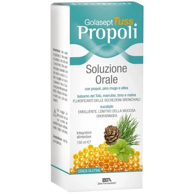 Golasept Tuss Propoli soluție orală 150 ml – supliment pentru fluidizarea secrețiilor — preț și oferte