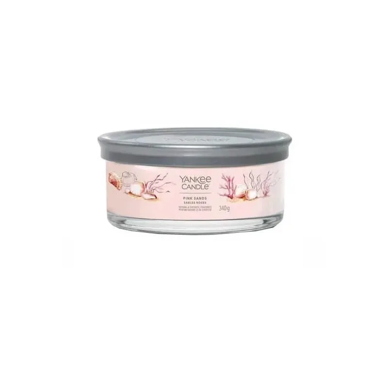 Yankee Candle Pink Sands – lumânare în pahar cu 5 fitile, din colecția Signature, 340 g — preț și oferte