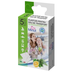 Plasturi pentru rau de transport X 5 buc, Minut