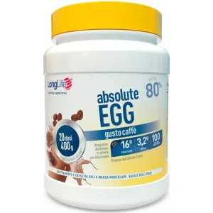Longlife absolute egg cu aromă de cafea 400 g – supliment pentru creșterea masei musculare