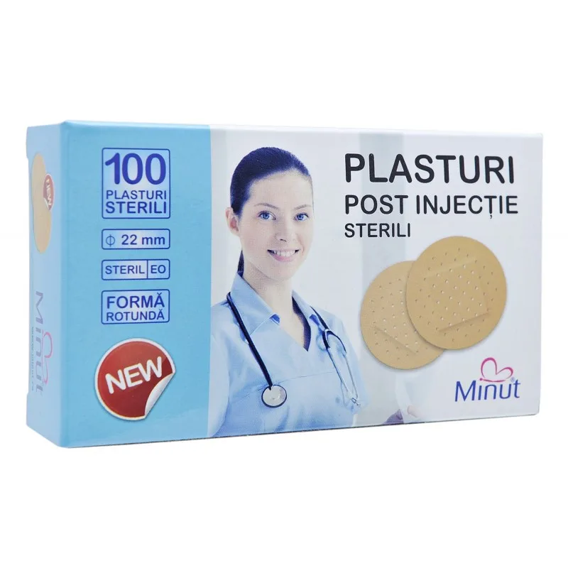 Plasturi post injectie, 22MM X 100, Minut — preț și oferte