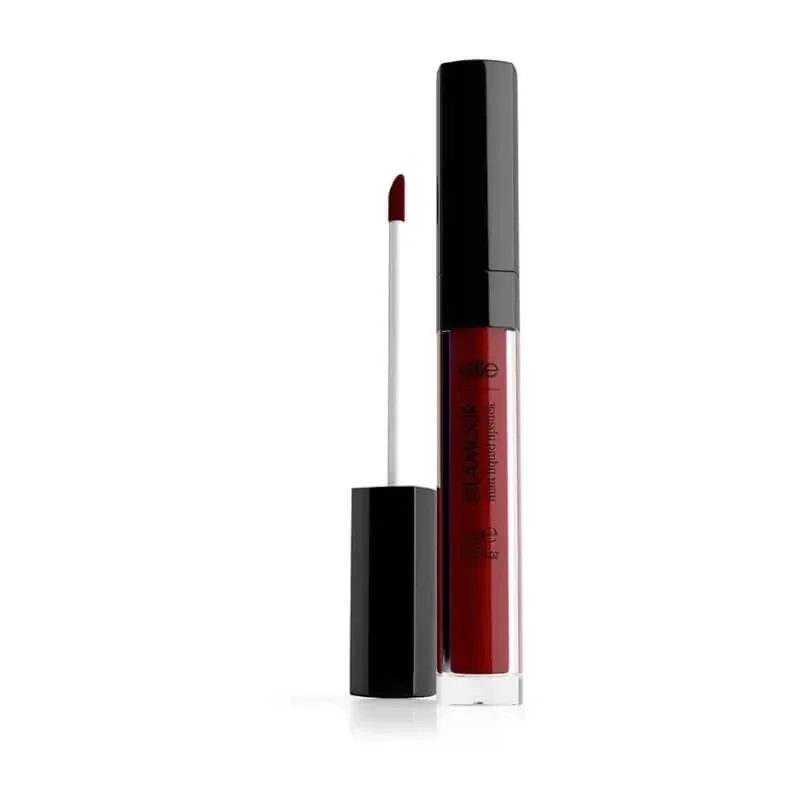 Elite Glamour – ruj lichid mat – nr. 255 bordeaux — preț și oferte