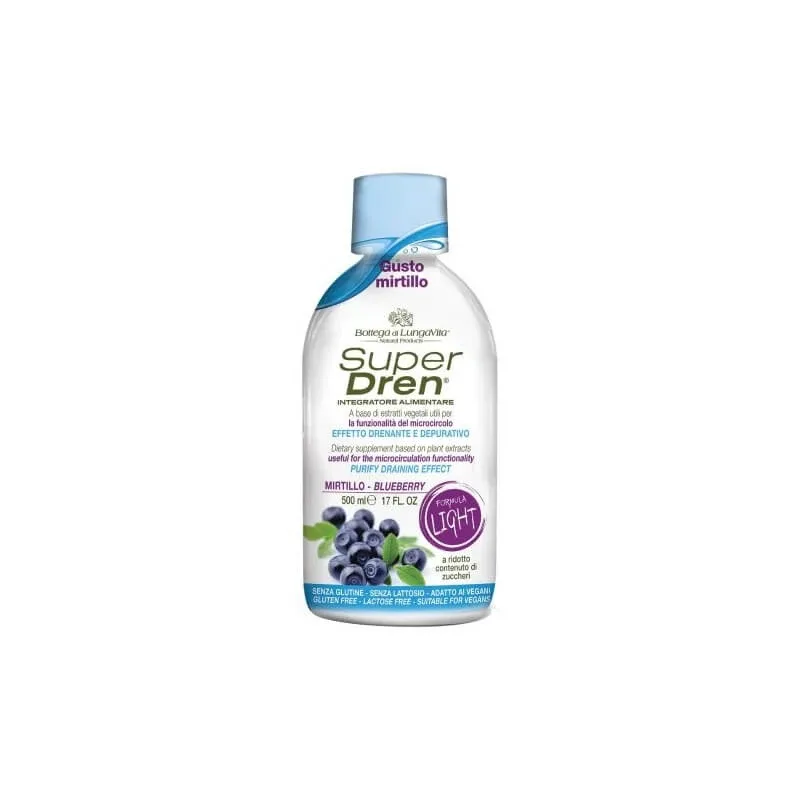 Super Dren Afine Light 500 ml – supliment alimentar pentru detoxifiere, drenaj și microcirculație — preț și oferte