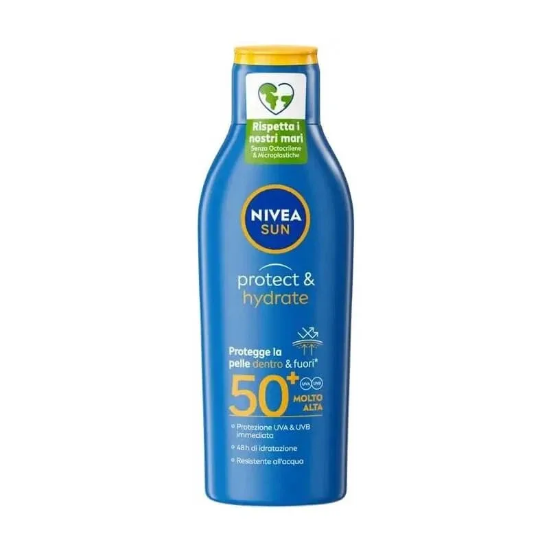 Nivea cremă de protecție solară SPF 50+, lapte hidratant cu protecție foarte ridicată, 200 ml — preț și oferte