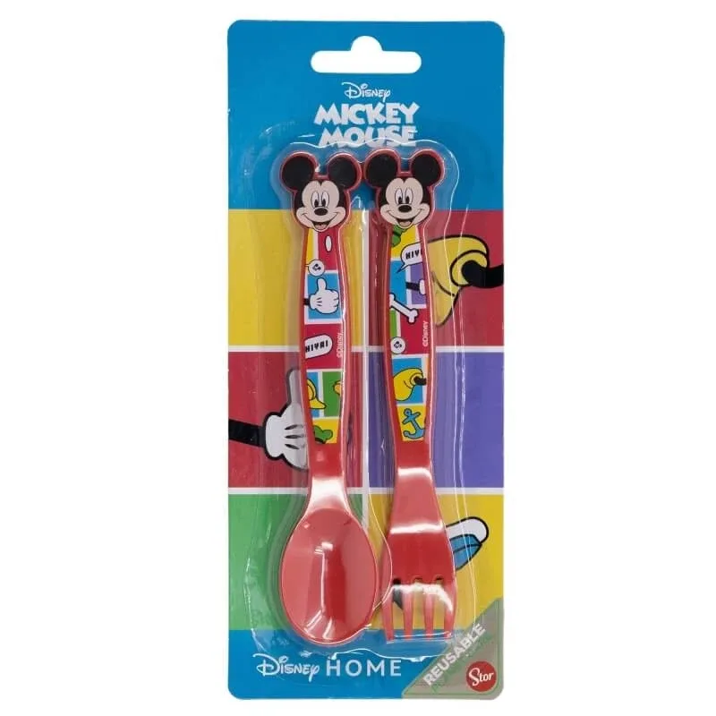 Set Disney Baby Mickey – 2 tacâmuri din plastic — preț și oferte