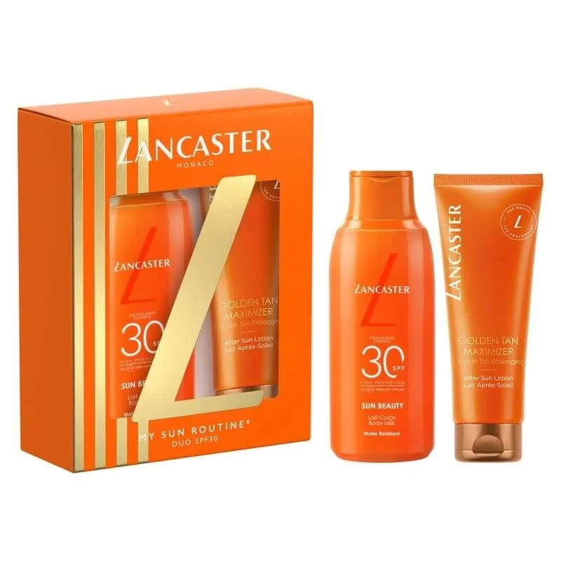 Lancaster Set „My Sun Routine” – lapte de corp SPF 30 175 ml + loțiune după plajă 125 ml — preț și oferte