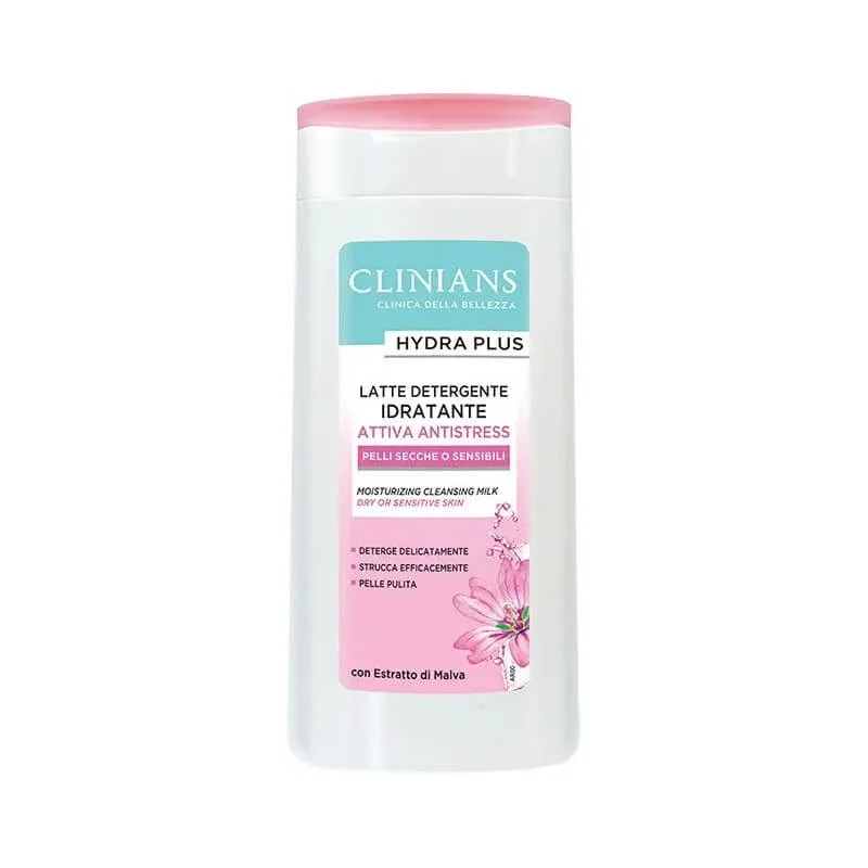 Clinians Hydra plus - lapte demachiant hidratant cu efect antistres 200 ml — preț și oferte