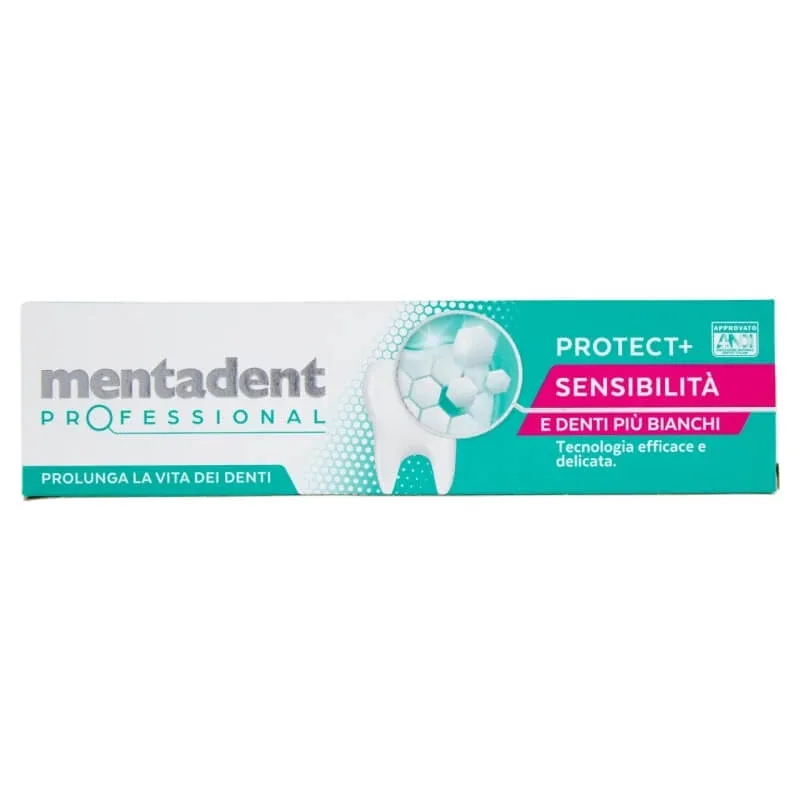 Mentadent Professional protect+ pastă de dinți remineralizantă, pentru sensibilitate și dinți mai albi, 75 ml — preț și oferte