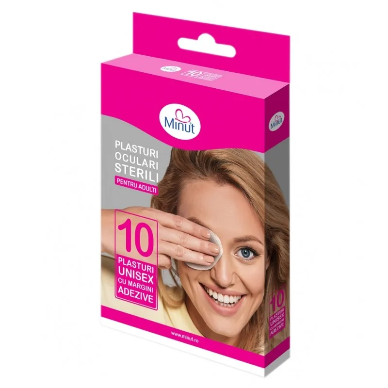 Plasturi sterili pentru ochi, adulti X 10 buc, Minut — preț și oferte