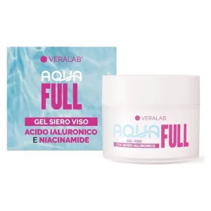 Veralab Aqua full – gel-ser hidratant, regenerant și anti-îmbătrânire pentru față, cu acid hialuronic și niacinamidă, 50 ml