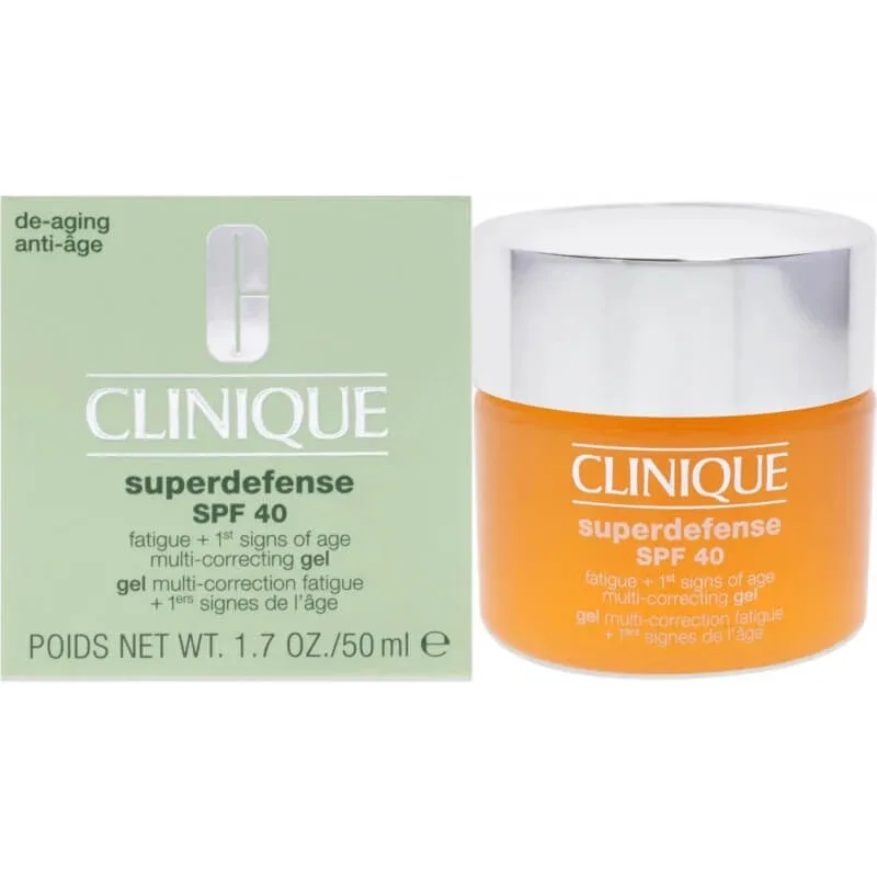 Clinique Superdefense SPF 40 gel – prevenire anti-îmbătrânire + anti-oboseală 50 ml — preț și oferte