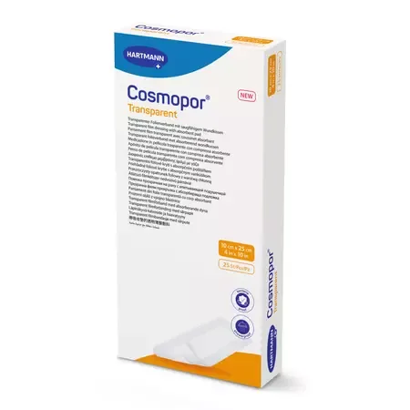 PLASTURI TRANSPARENTI 10X25CM COSMOPOR X25BUC HARTMANN — preț și oferte