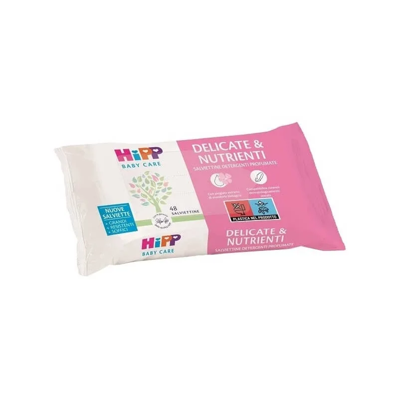 Hipp delicate&amp;nutrienti - 48 de șervețele demachiante pentru pielea sensibilă — preț și oferte