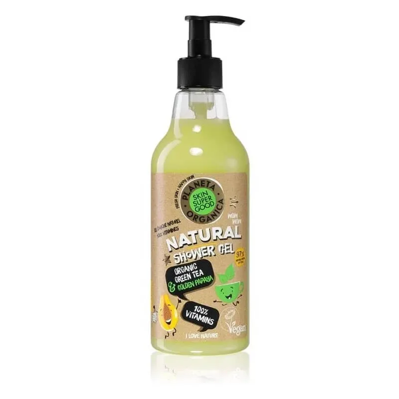 Planeta organica 100% vitamine – gel de duș cu vitamine, 500 ml — preț și oferte