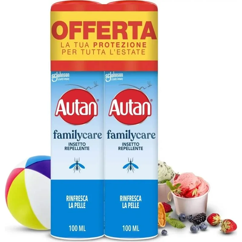 Autan Family Care – spray repelent împotriva insectelor, 2 x 100 ml — preț și oferte