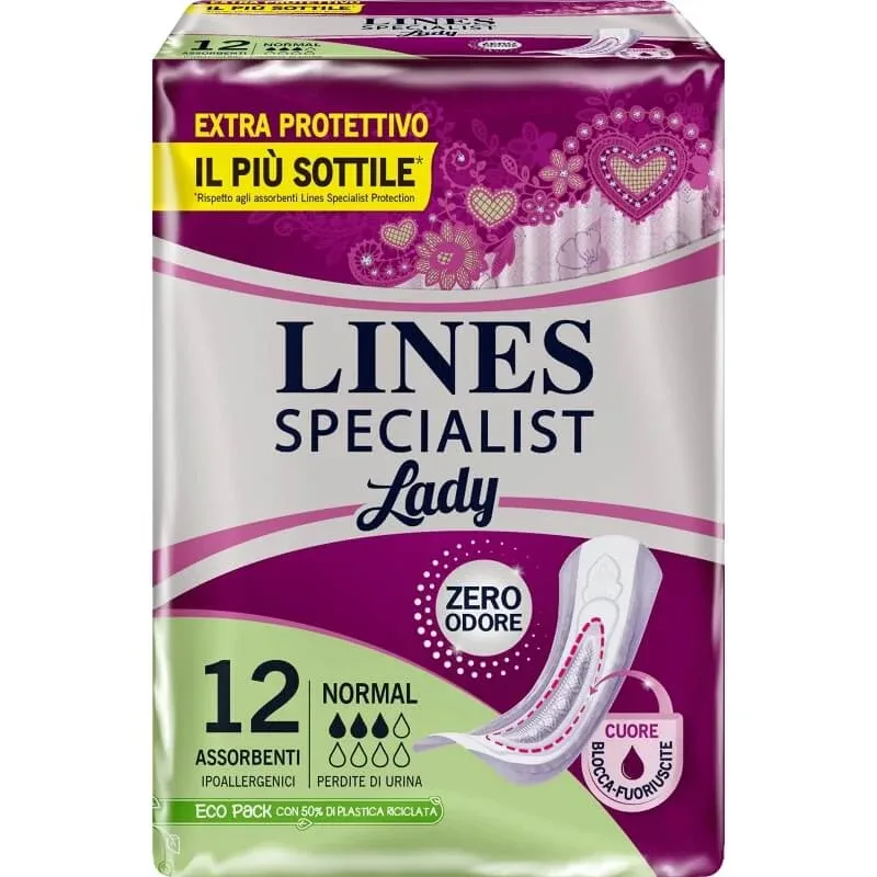 Lines specialist lady normal – 12 tampoane pentru incontinență ușoară — preț și oferte