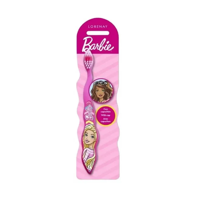 Barbie: Periuță de dinți și capac pentru capul periuței, recomandată pentru copiii cu vârsta între 3 și 6 ani — preț și oferte