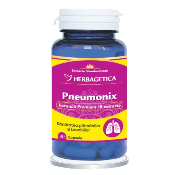 Pneumonix, Herbagetica | 30 capsule — preț și oferte