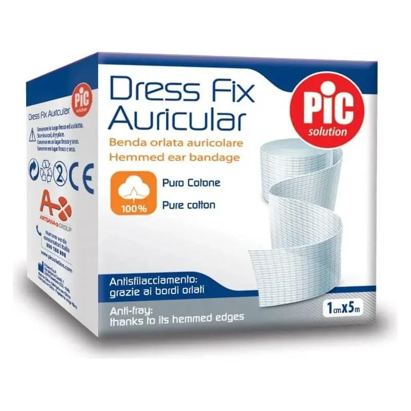 Bandă elastică pentru urechi din bumbac pur, Dress Fix Auricular, 1 x 500 cm — preț și oferte