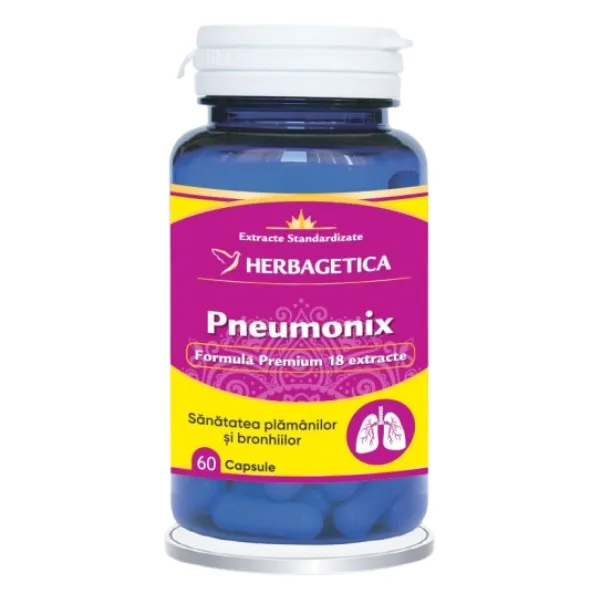 Pneumonix, Herbagetica | 60 capsule — preț și oferte