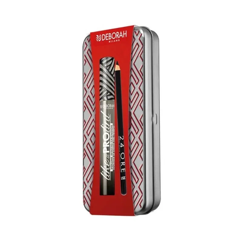 Deborah Kit cutie nr. 06 - rimel „Like a Pro” cu nuanță + creion de ochi 24h — preț și oferte