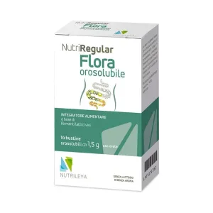 Nutriregular Flora sub formă de pastile solubile 14 plicuri – supliment alimentar cu bacterii lactice