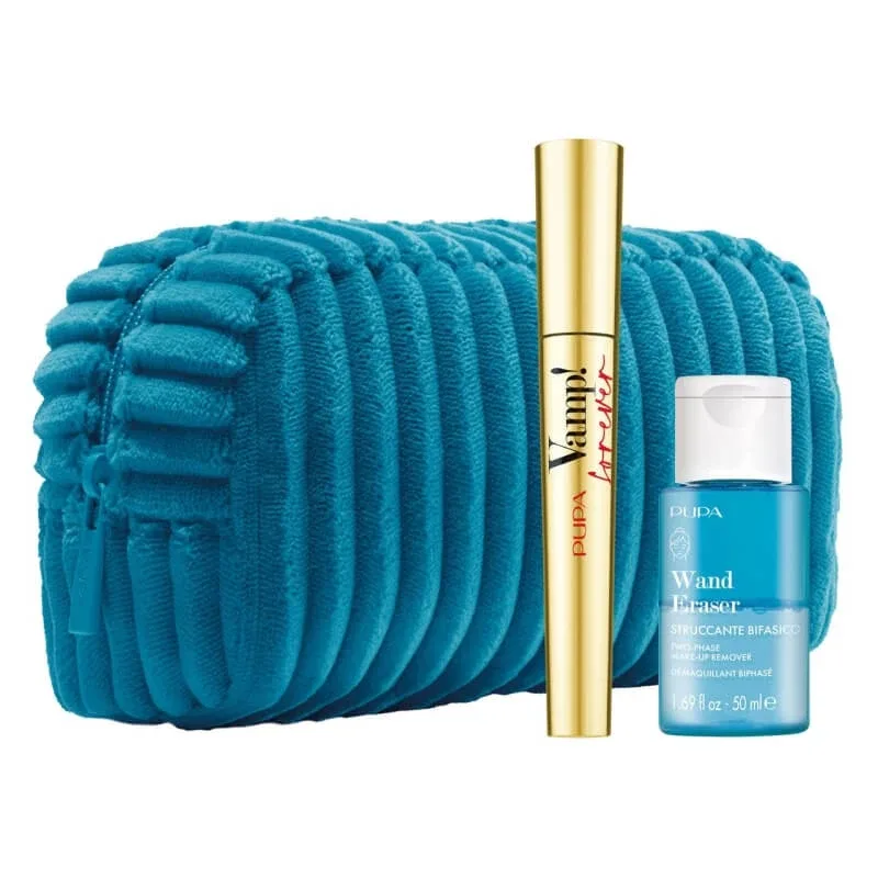 Pupa Vamp! Forever Mascara nr. 111 Forever Black + mini aplicator Eraser demachiant bifazic — preț și oferte