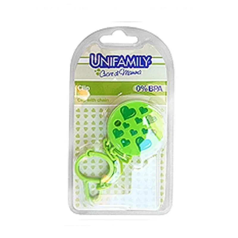 Unifamily clip – lanț pentru suzetă pentru copii, fără BPA – verde — preț și oferte