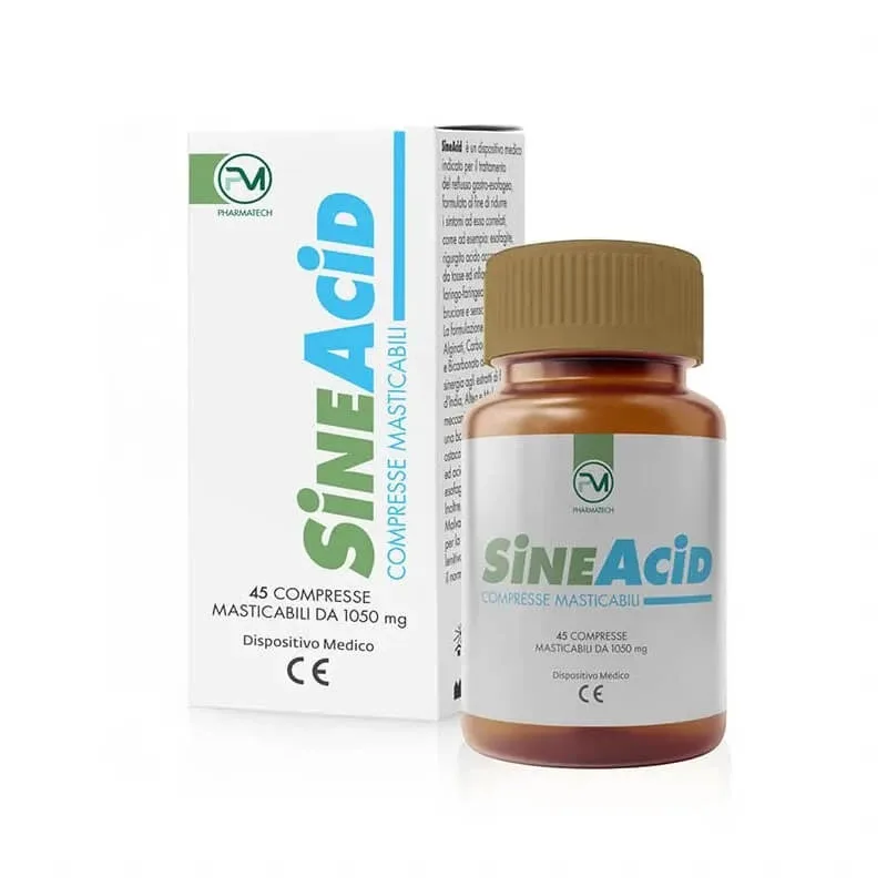 Sineacid 45 comprimate masticabile – supliment alimentar pentru aciditate și reflux gastric — preț și oferte