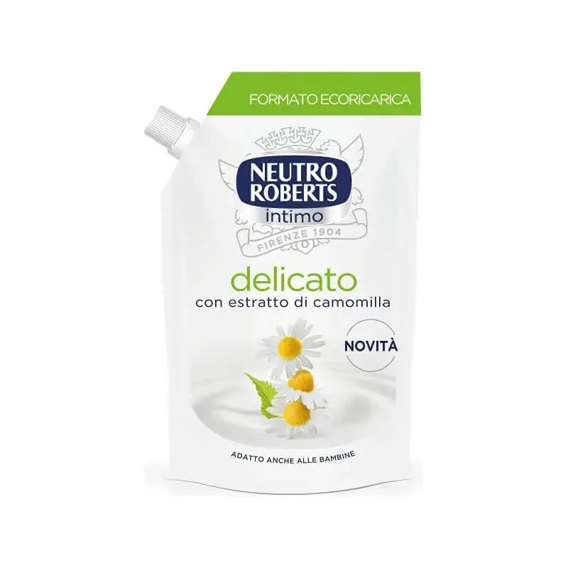 Neutro Roberts Delicato – gel de igienă intimă cu extract de mușețel – reumplere ecologică de 400 ml — preț și oferte