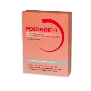 Postinor-1 1500 micrograme, Gedeon Richter | 1 comprimat orodispersabil
